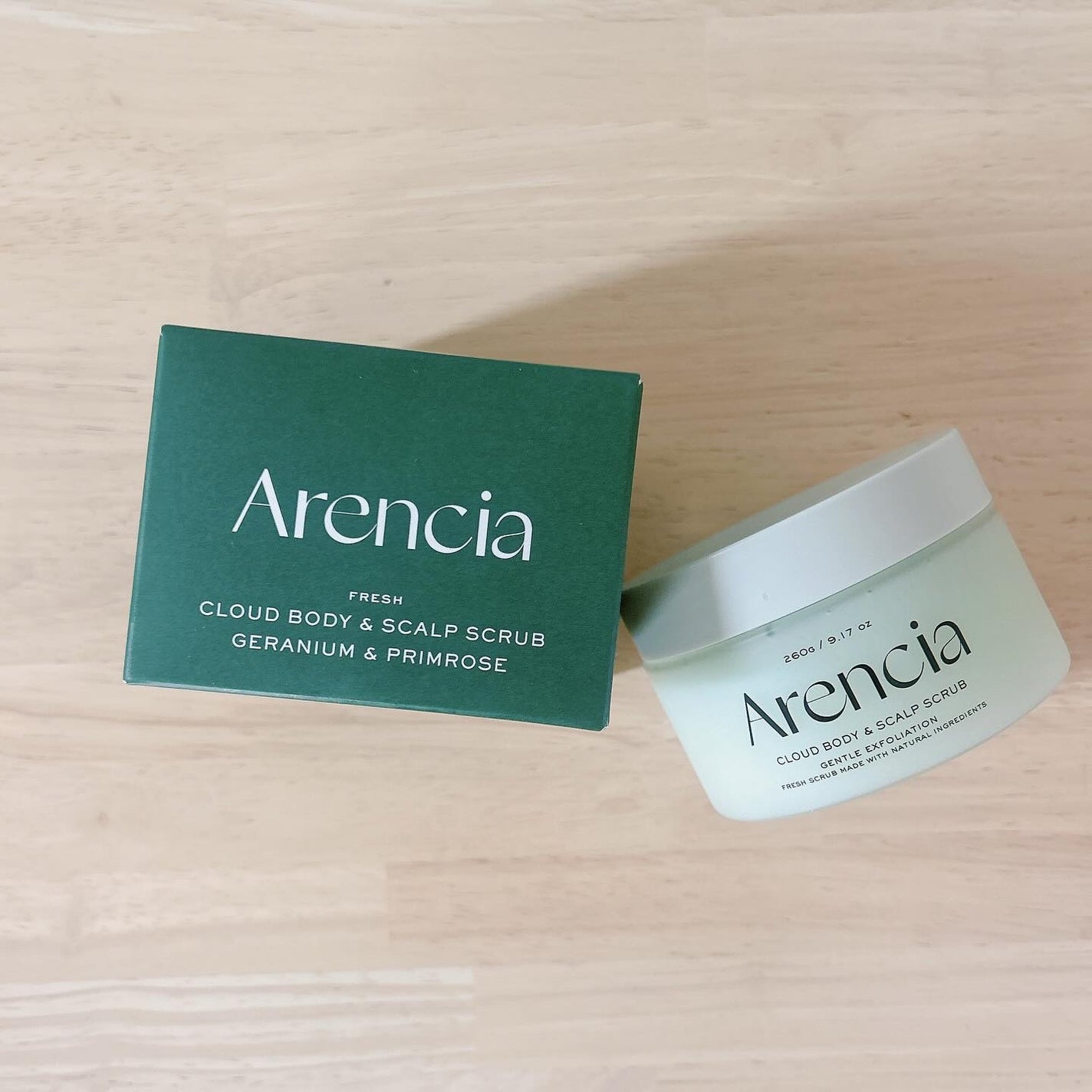 フレッシュクラウドスクラブ ゼラニウム&プリムローズ/アレンシア/ボディスクラブを使ったクチコミ(1枚目)