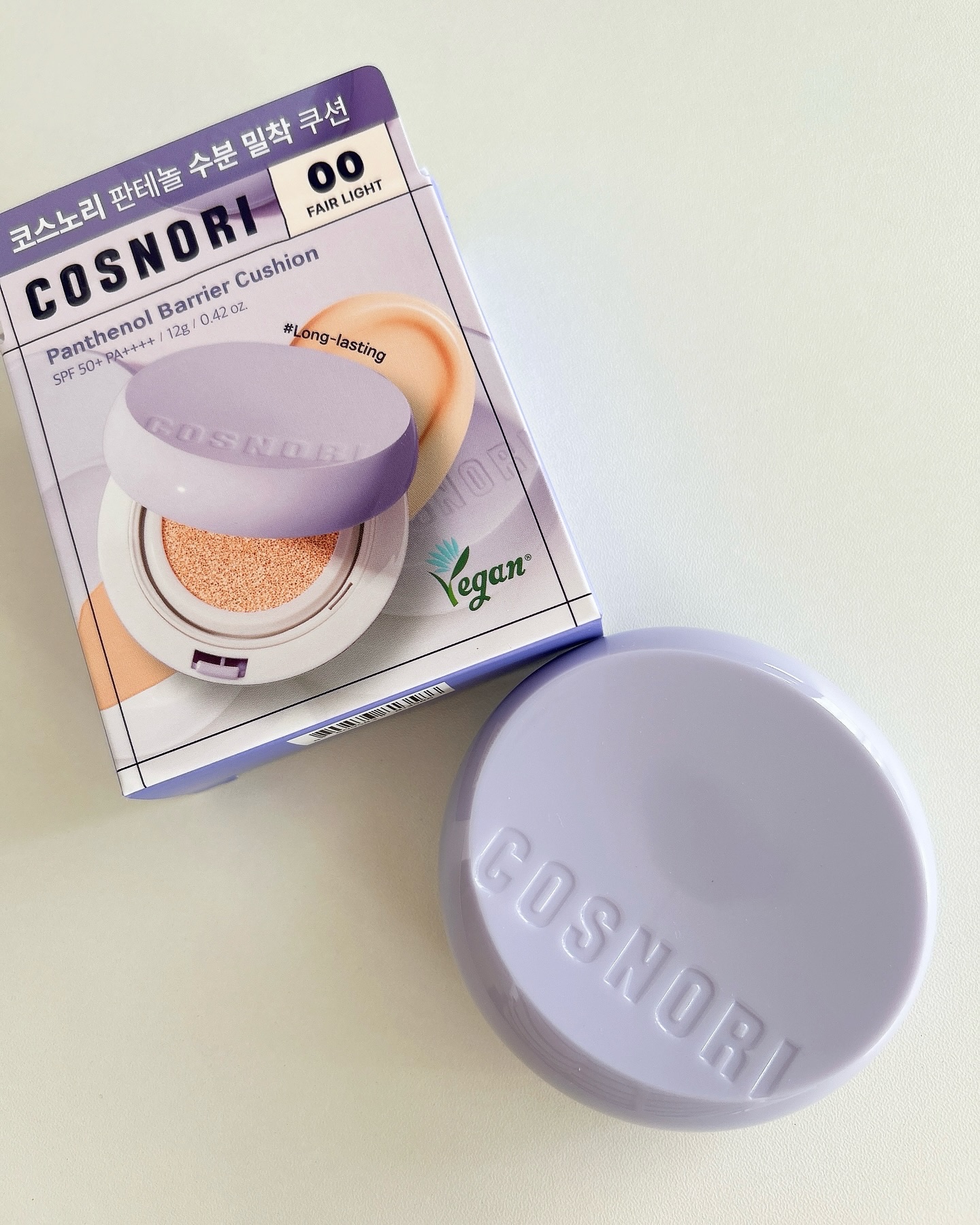 パンテノールバリアクッション/COSNORI/クッションファンデーションを使ったクチコミ（1枚目）