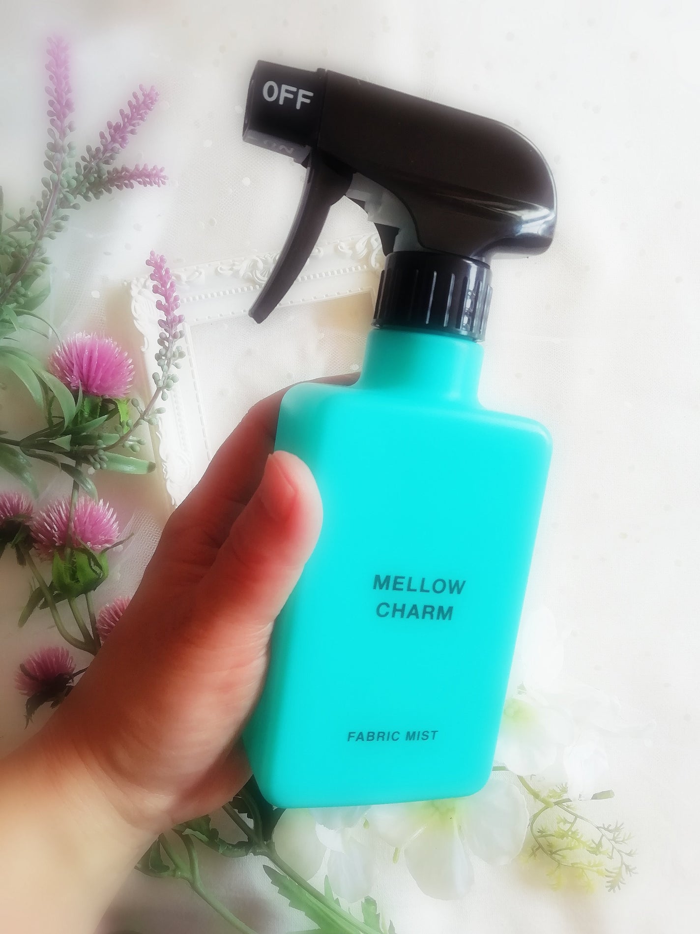 ファブリックミスト エレガントブルーフラワーの香り/MELLOW CHARM/ファブリックミストを使ったクチコミ(2枚目)