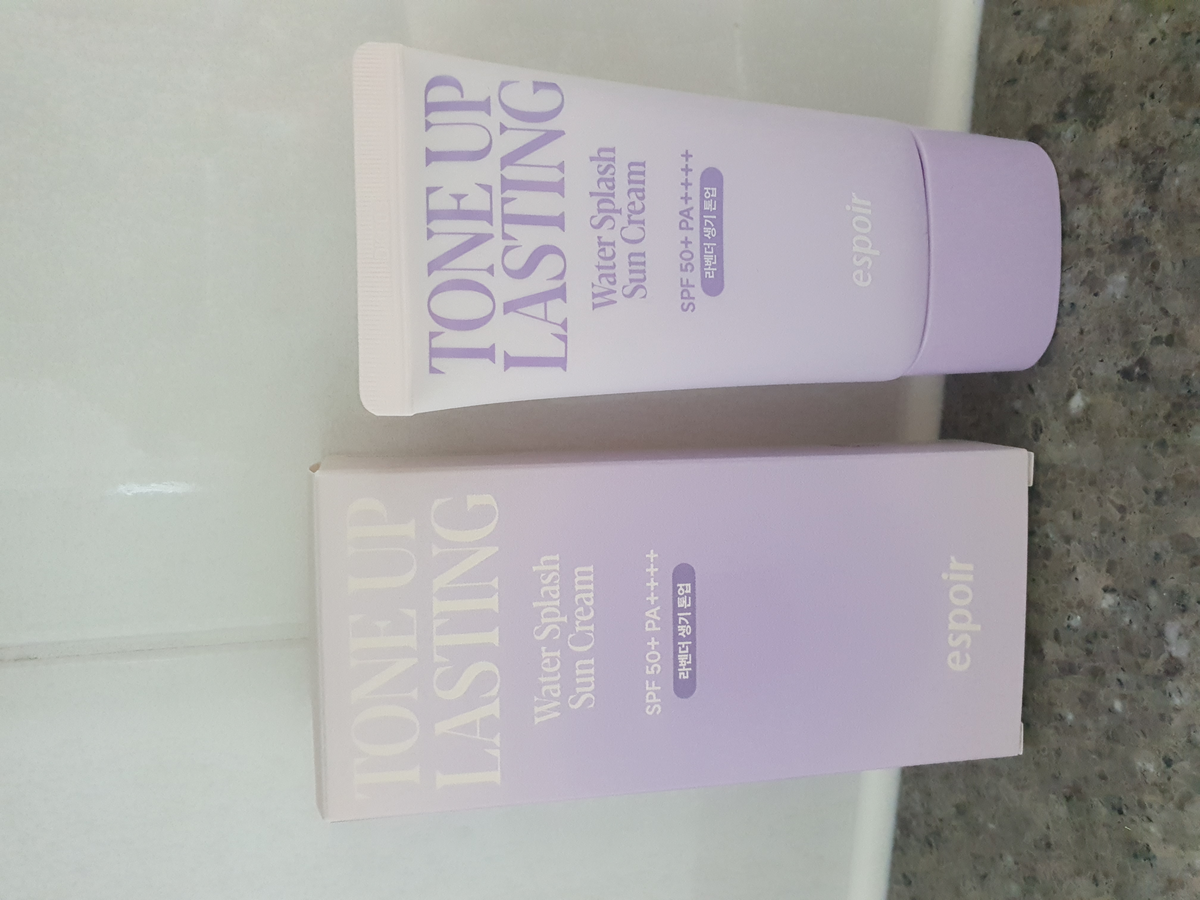 ウォータースプラッシュサンクリーム トーンアップラスティング/espoir/日焼け止めクリームを使ったクチコミ（1枚目）