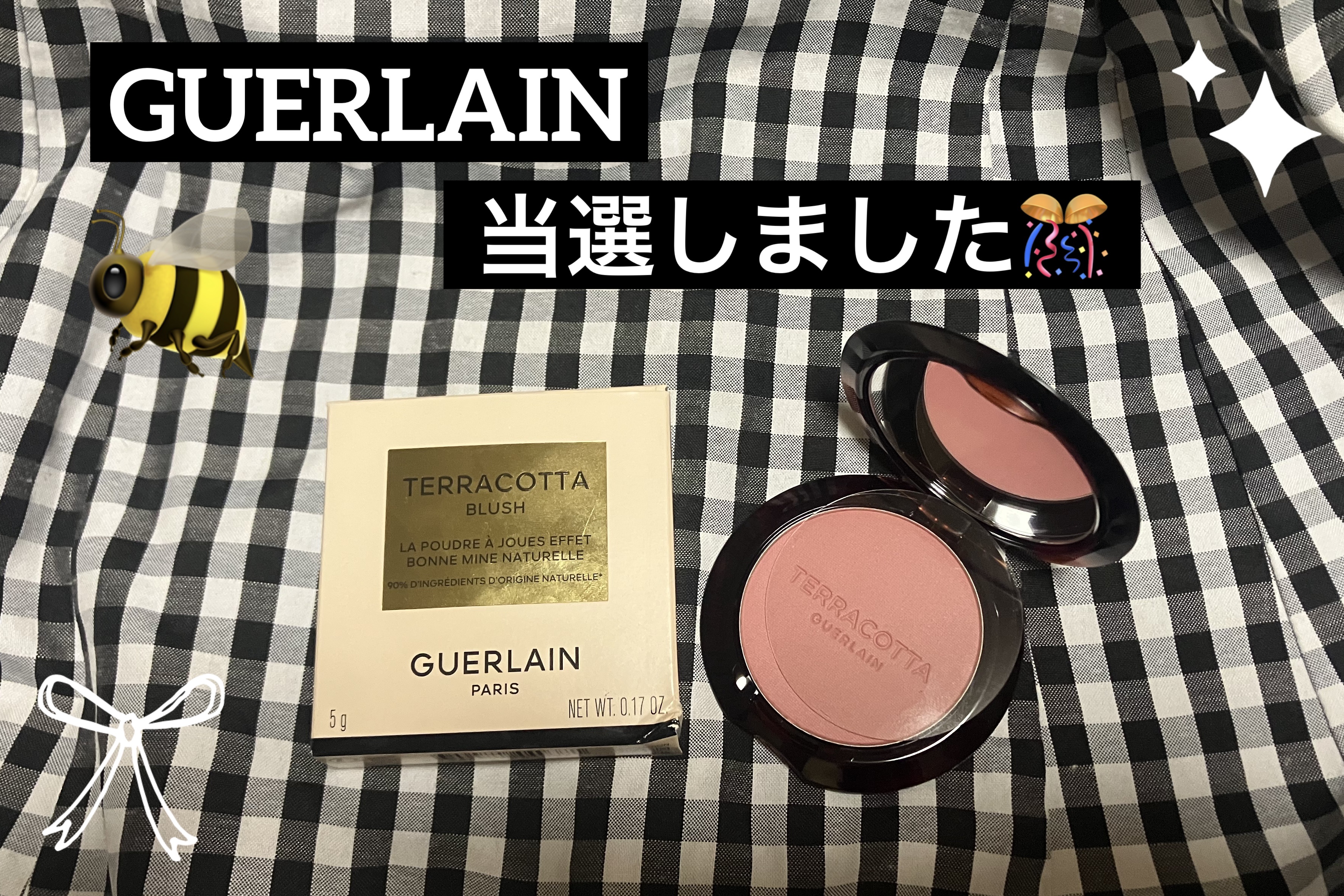 テラコッタ ブラッシュ 01 ライト ピンク/GUERLAIN/パウダーチークを使ったクチコミ（1枚目）