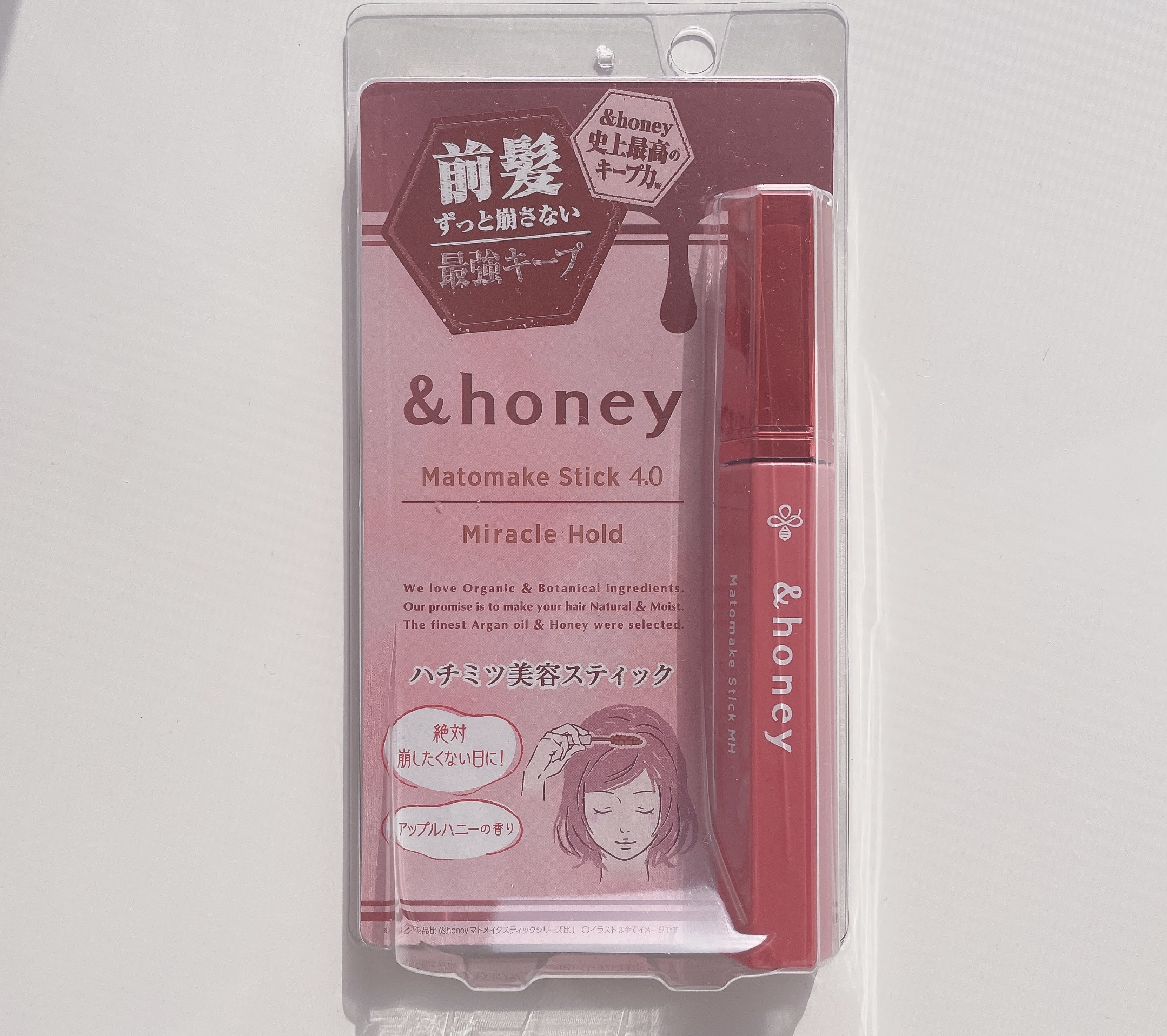 アンドハニー マトメイク スティック ミラクルホールド4.0/&honey/ヘアジェルを使ったクチコミ（1枚目）