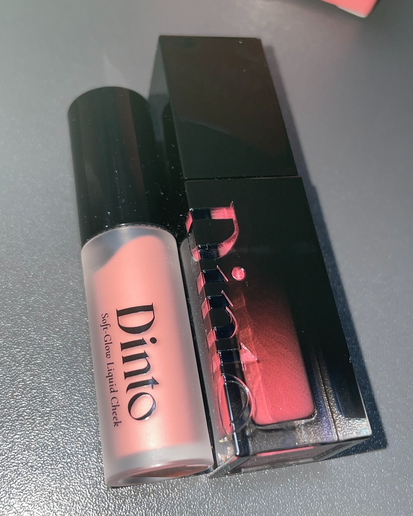 【限定パケ 桜エディション】 ブラーグローイリップティント＆ペアチーク パーフェクトセット/Dinto/リキッドチークを使ったクチコミ（2枚目）