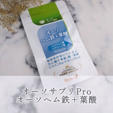 オーソサプリ オーソヘム鉄+葉酸/Wellness Plus/健康サプリメントを使ったクチコミ(1枚目)