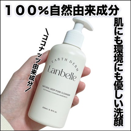 ナチュラルディープポアクレンザー/LANBELLE/その他洗顔料を使ったクチコミ(1枚目)