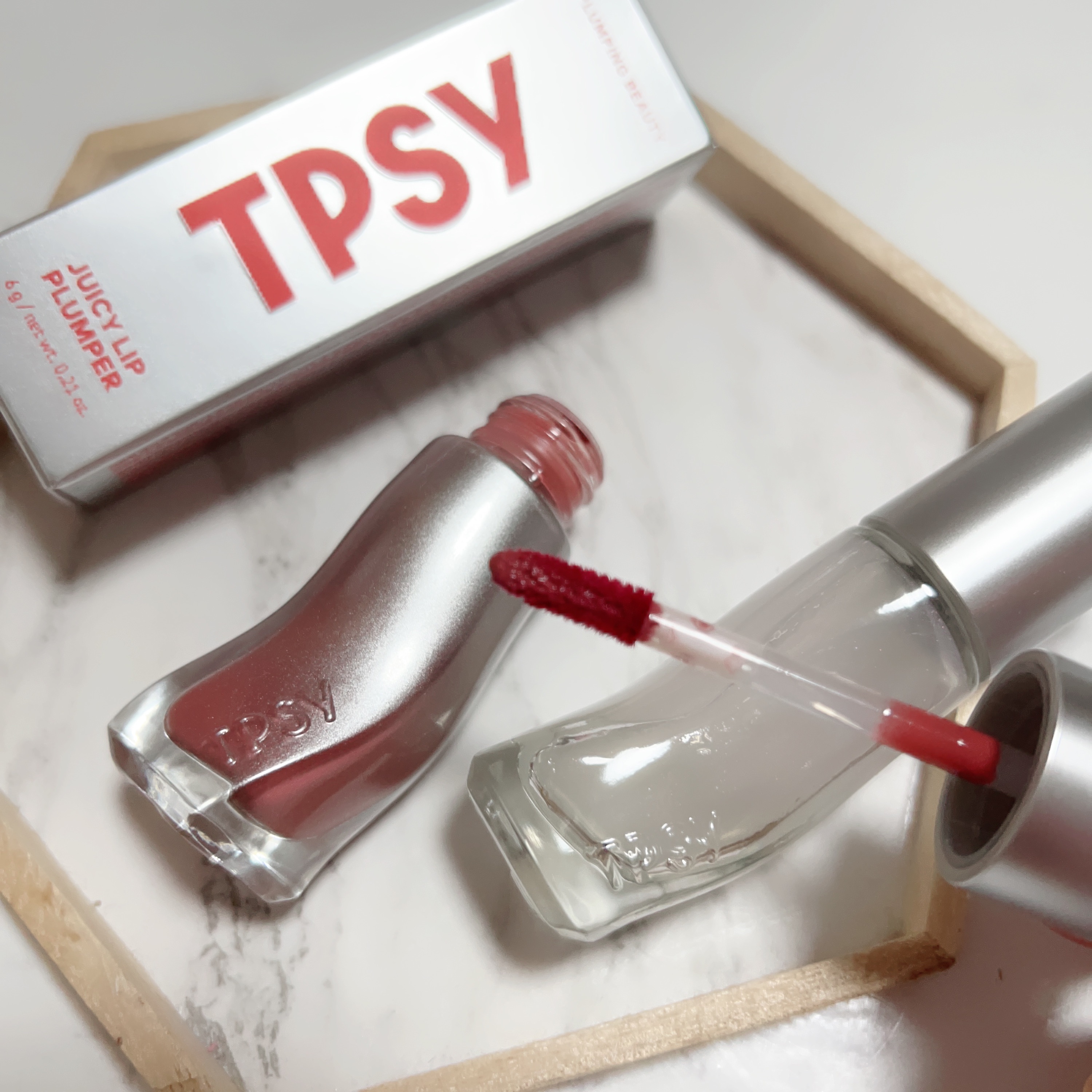 ジューシーリッププランパー6g #7 ハイパー/TPSY/リッププランパーを使ったクチコミ（2枚目）