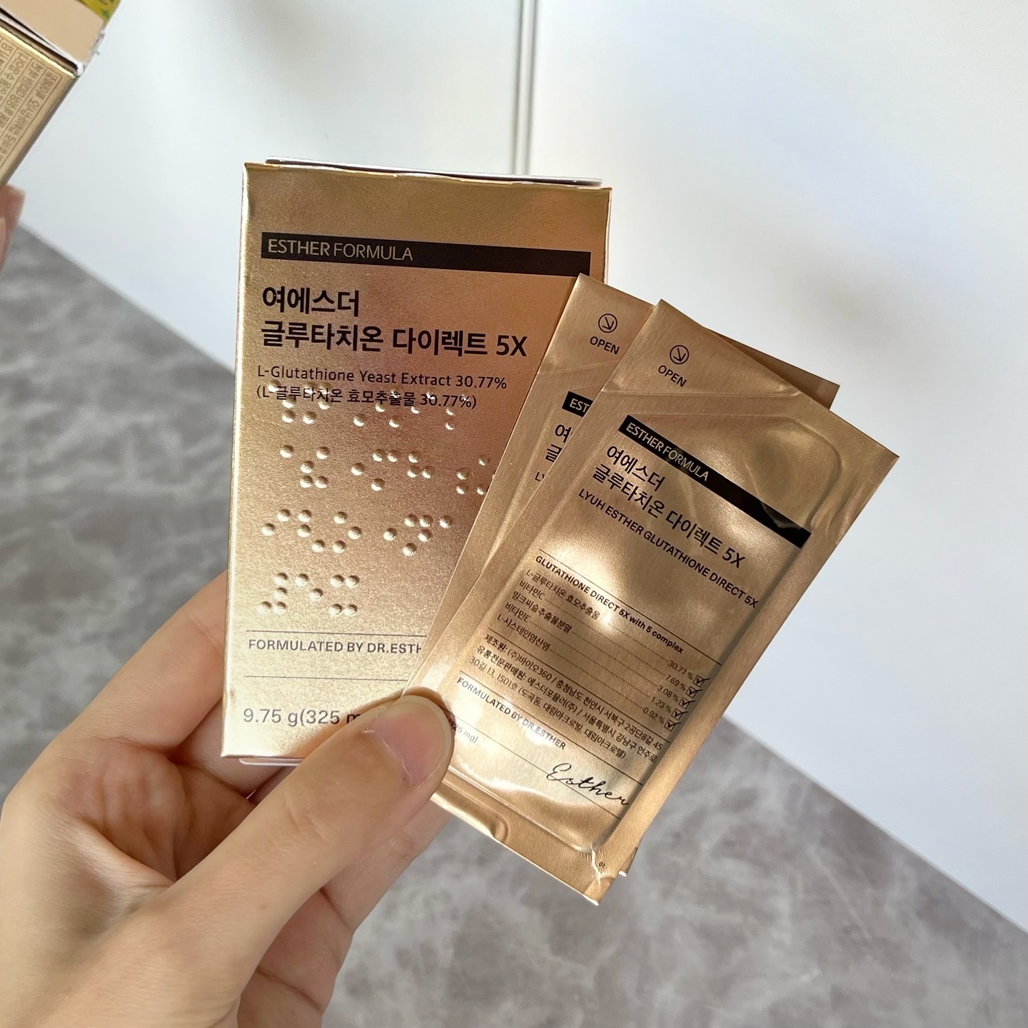 ヨエスターグルタチオンダイレクト５X/ESTHER FORMULA/美容サプリメントを使ったクチコミ（1枚目）