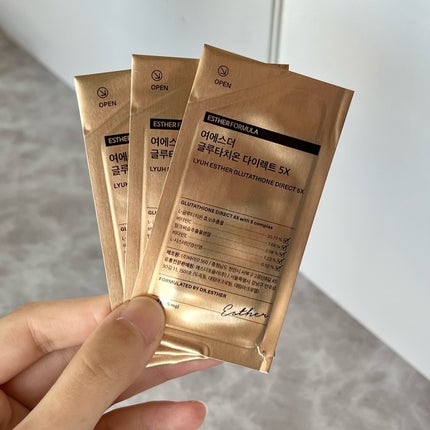 ヨエスターグルタチオンダイレクト5X/ESTHER FORMULA/美容サプリメントを使ったクチコミ(2枚目)