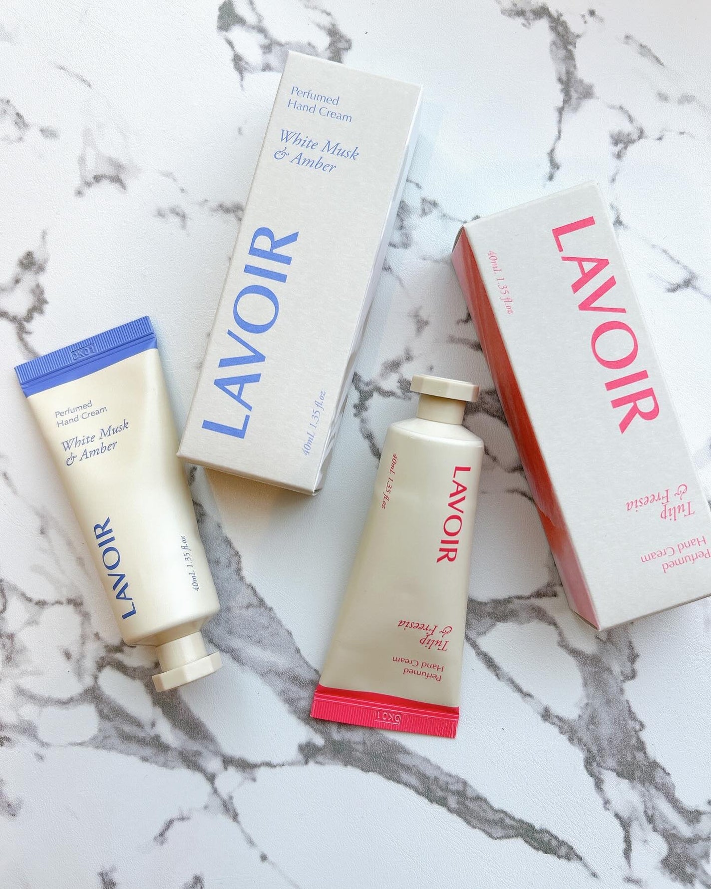 パフュームハンドクリーム ホワイトムスク&アンバー/LAVOIR/ハンドクリームを使ったクチコミ(1枚目)