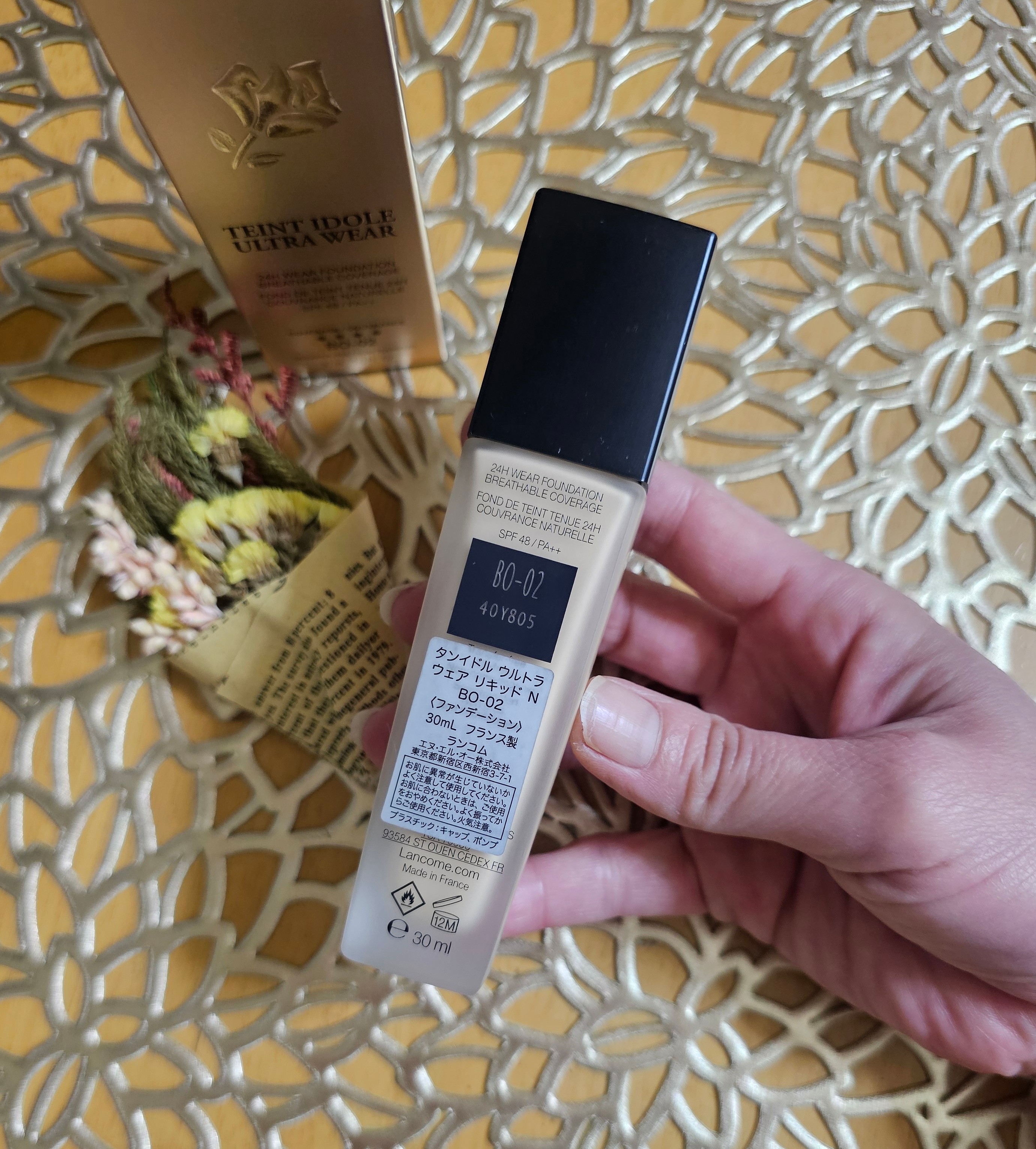 タンイドル ウルトラ ウェア リキッド N/LANCOME/リキッドファンデーションを使ったクチコミ（3枚目）