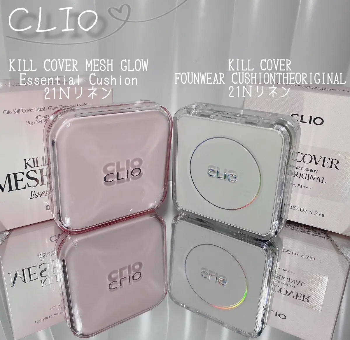 キル カバー ファンウェア クッション ザ オリジナル/CLIO/クッションファンデーションを使ったクチコミ（1枚目）