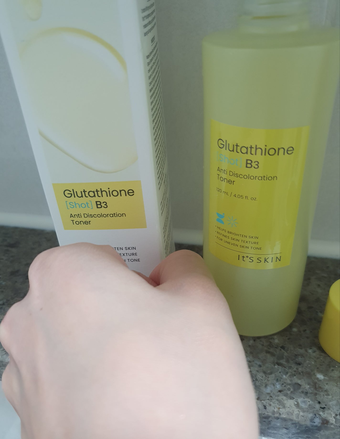 グルタチオンショットB3クリアトーントナー/It's skin/化粧水を使ったクチコミ(3枚目)