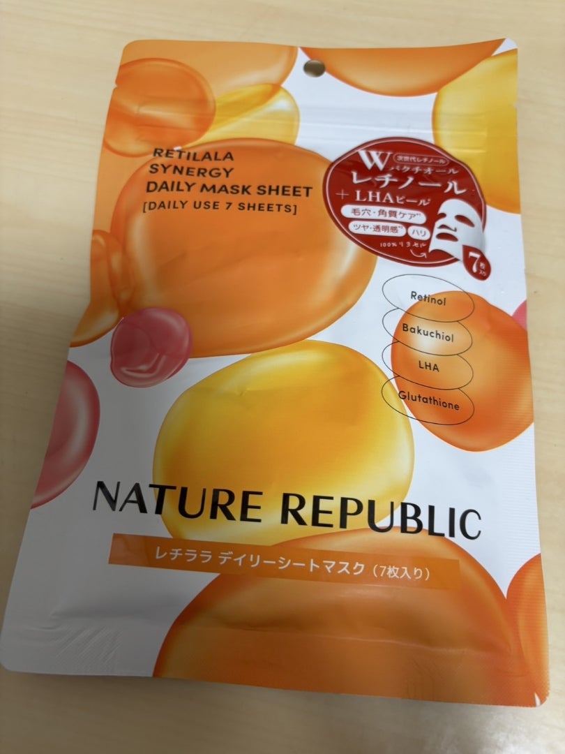 レチララ デイリーシートマスク/ネイチャーリパブリック/シートマスク・パックを使ったクチコミ（1枚目）