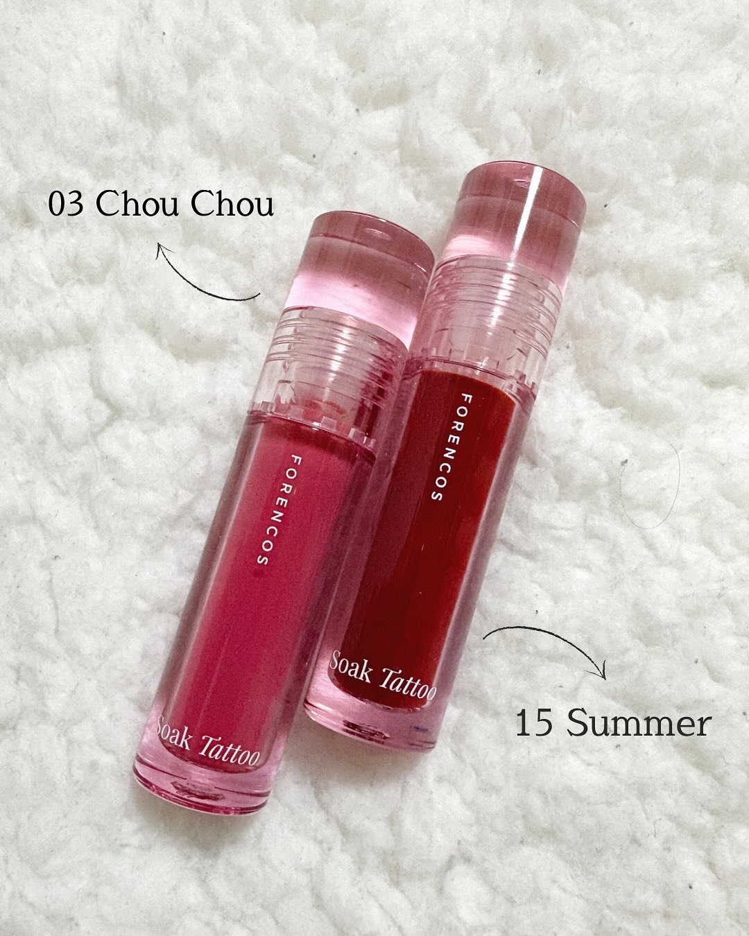 Soak Tattoo Tint/フォレンコス/リップグロスを使ったクチコミ（2枚目）