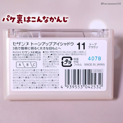 トーンアップアイシャドウ/CEZANNE/アイシャドウパレットを使ったクチコミ(7枚目)