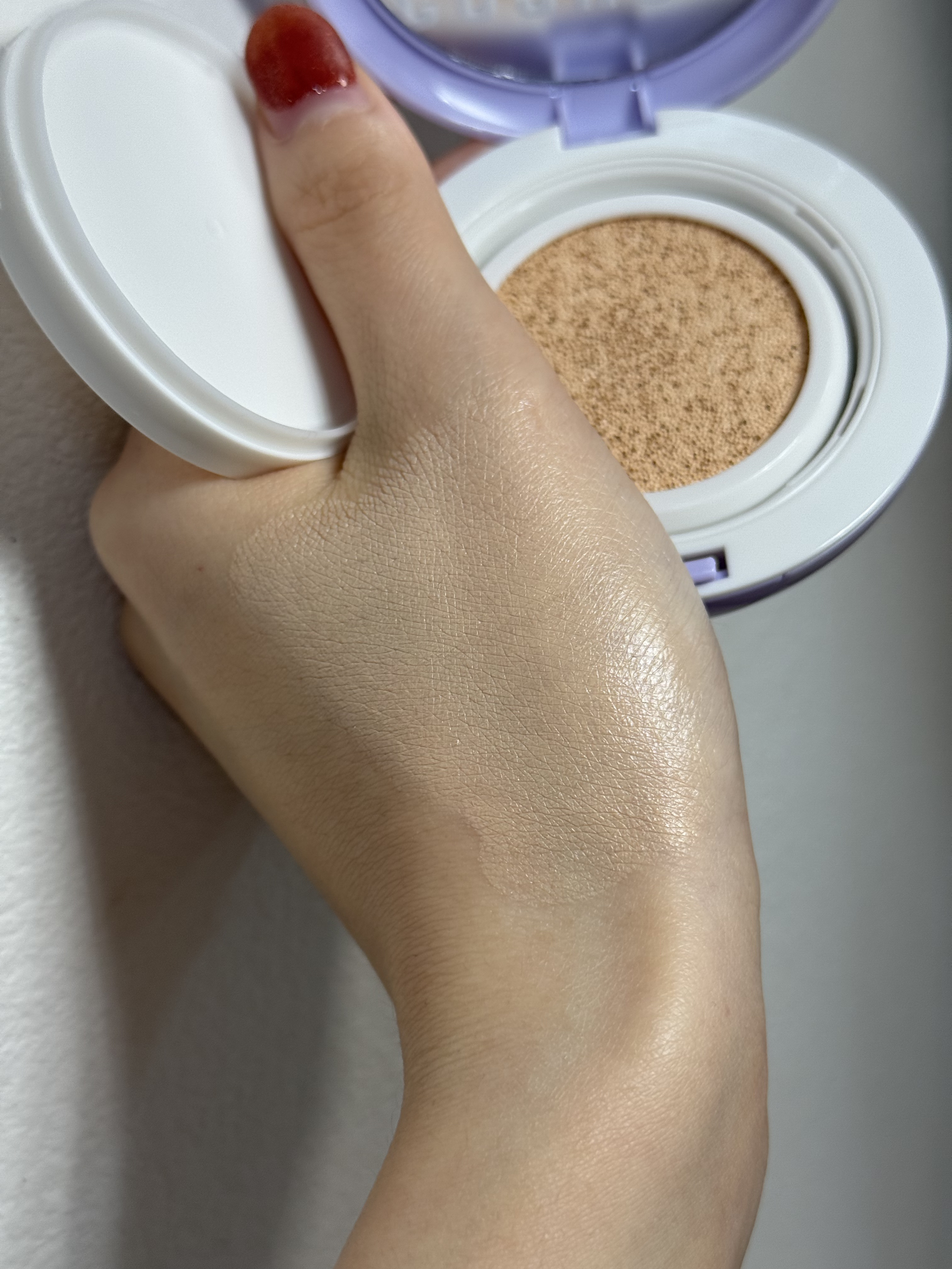 パンテノールバリアクッション/COSNORI/クッションファンデーションを使ったクチコミ（3枚目）