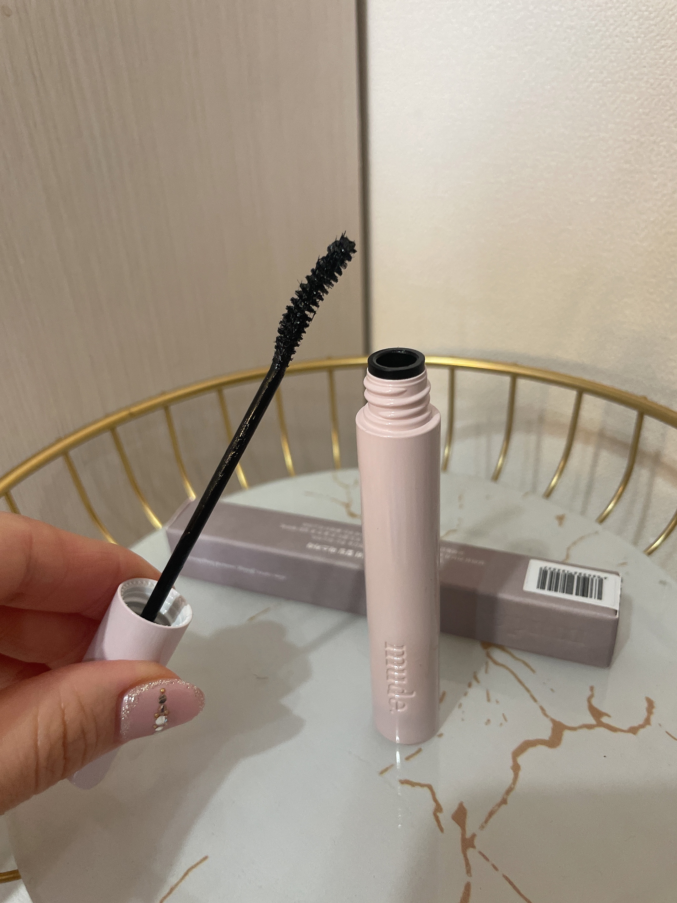 MD インスパイアロングラッシュ カーリングマスカラ ブラック/mude./マスカラを使ったクチコミ（3枚目）