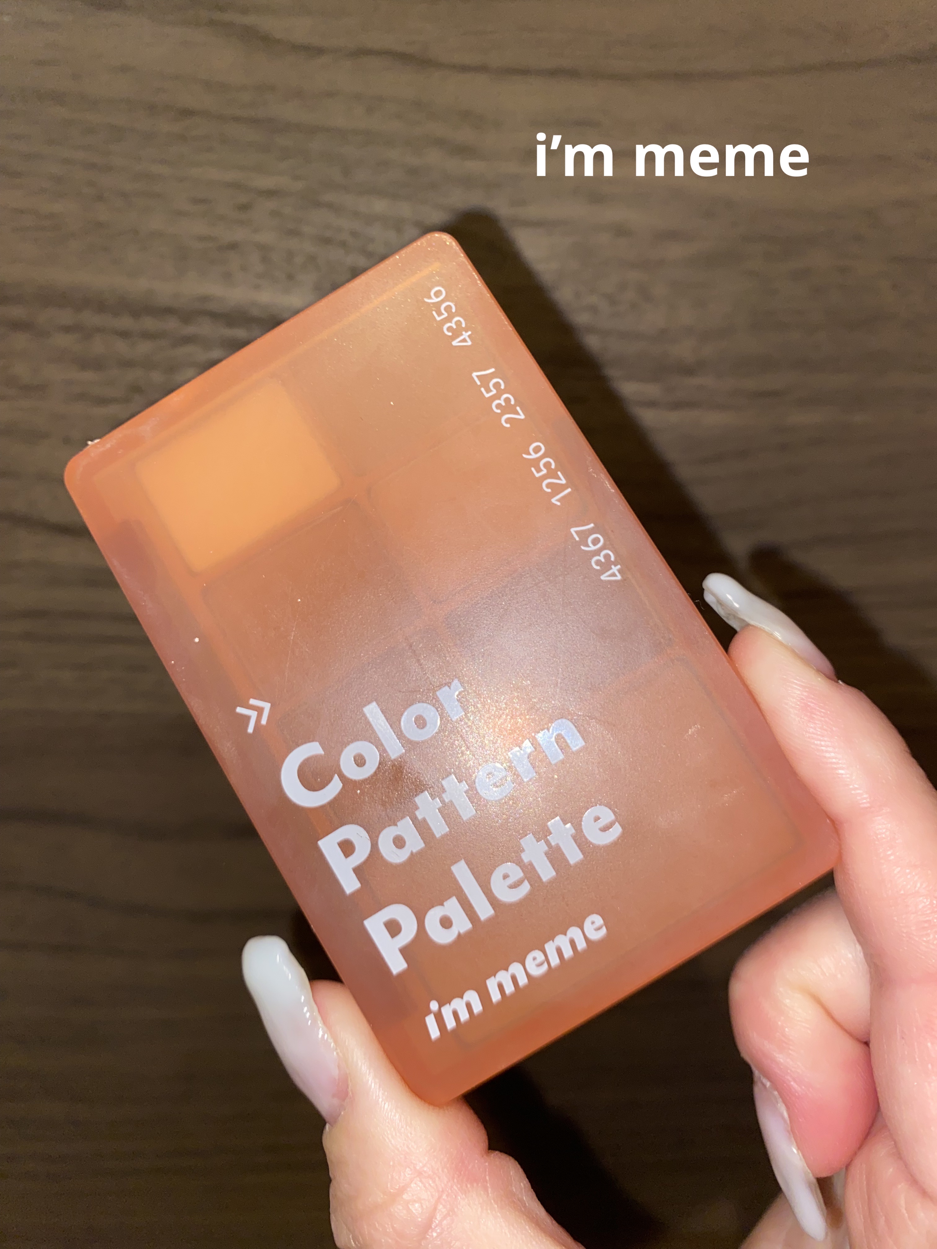 カラーパターンパレット/i’m meme/マルチパレットを使ったクチコミ（1枚目）