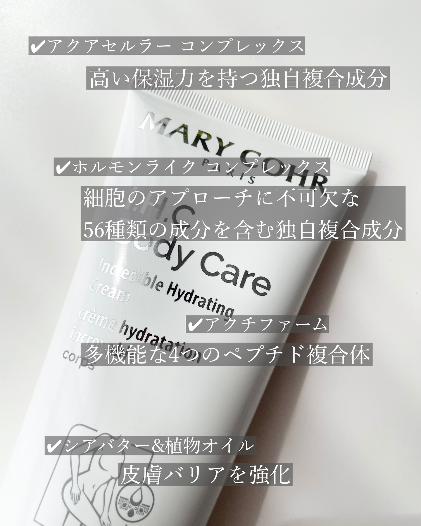 インクレディブル イドロスモス コール/マリコール/ボディクリームを使ったクチコミ（2枚目）