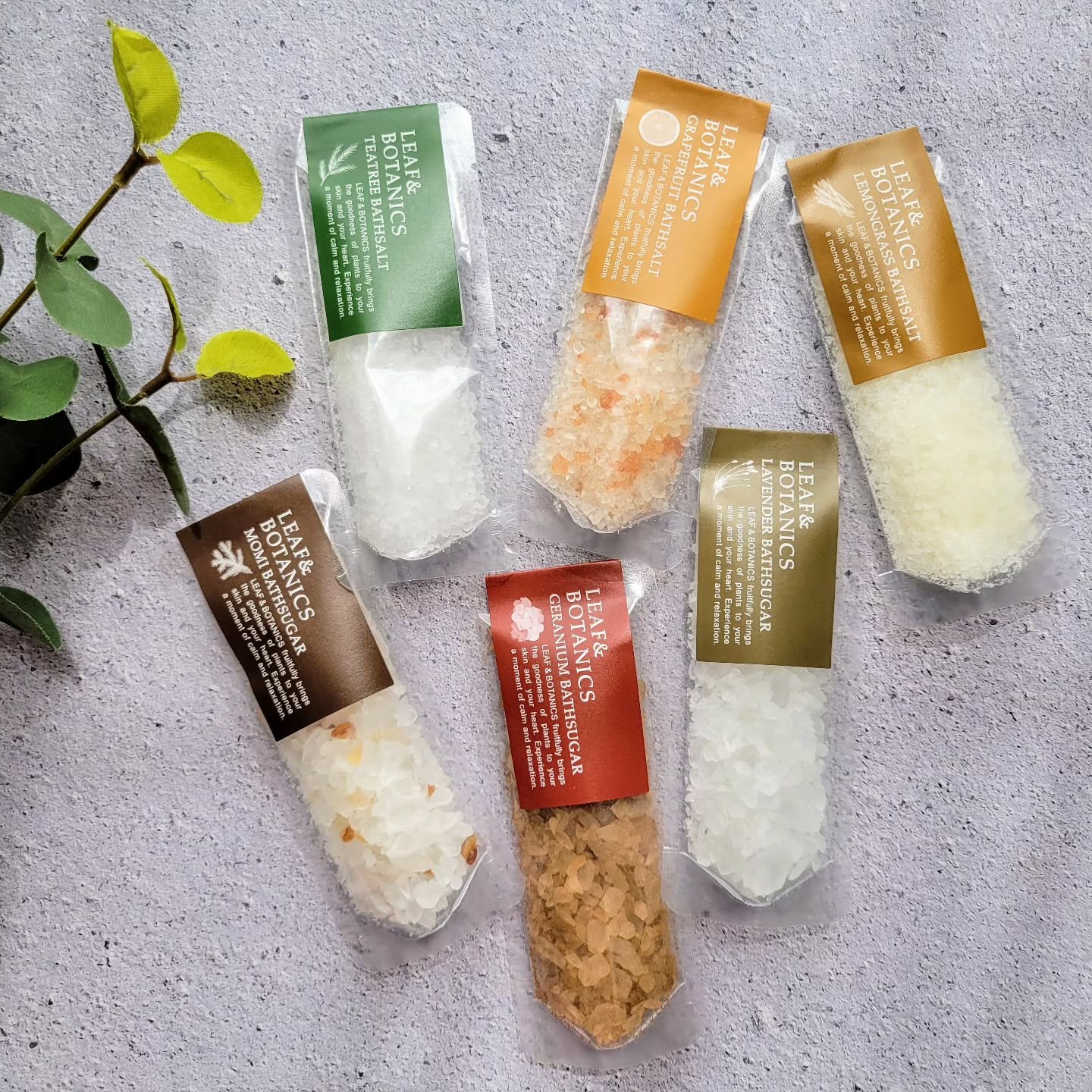 バスソルト ゼラニウム/LEAF＆BOTANICS /無機塩系入浴剤を使ったクチコミ（1枚目）