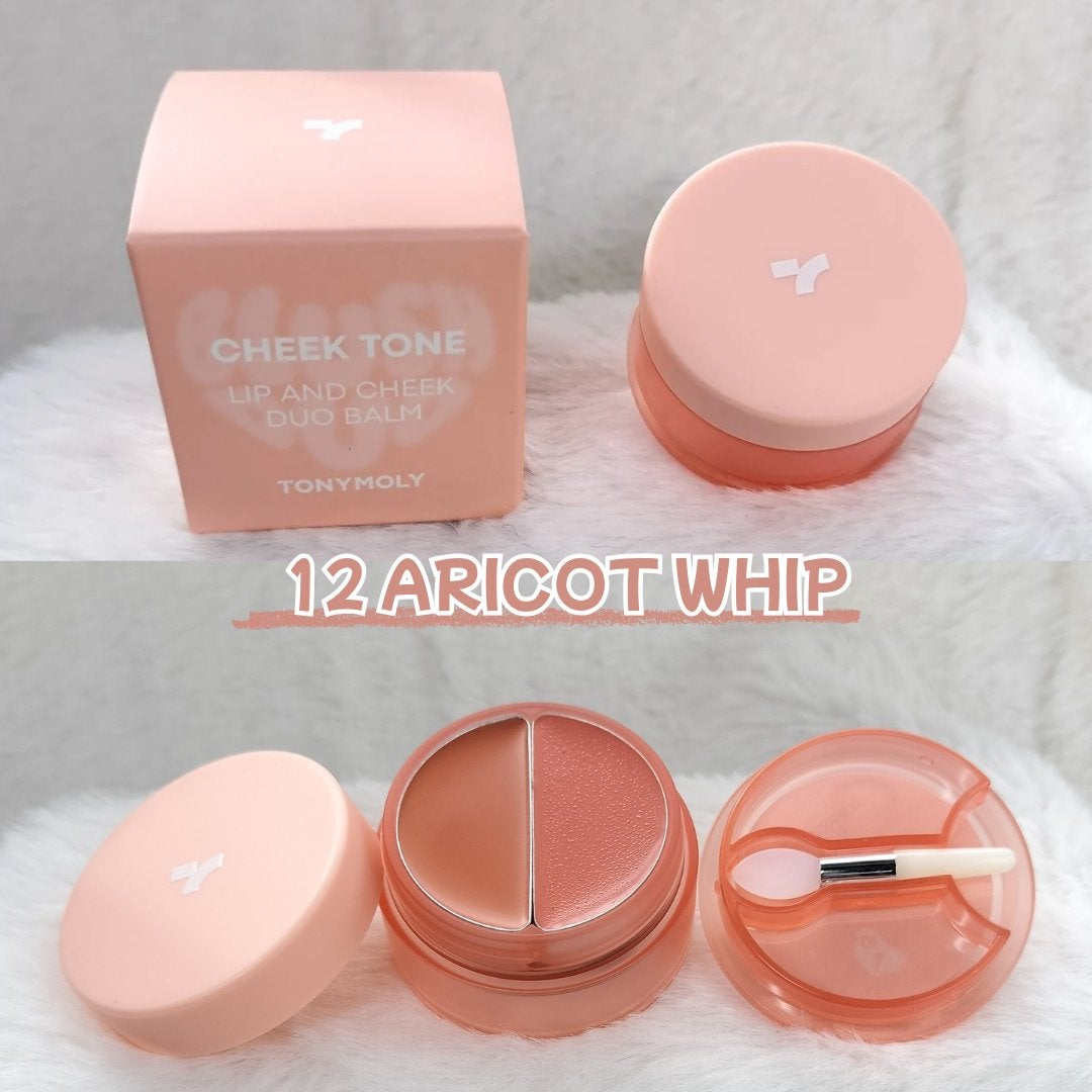 チークトーン リップ&チーク デュオバーム/TONYMOLY/口紅を使ったクチコミ(2枚目)