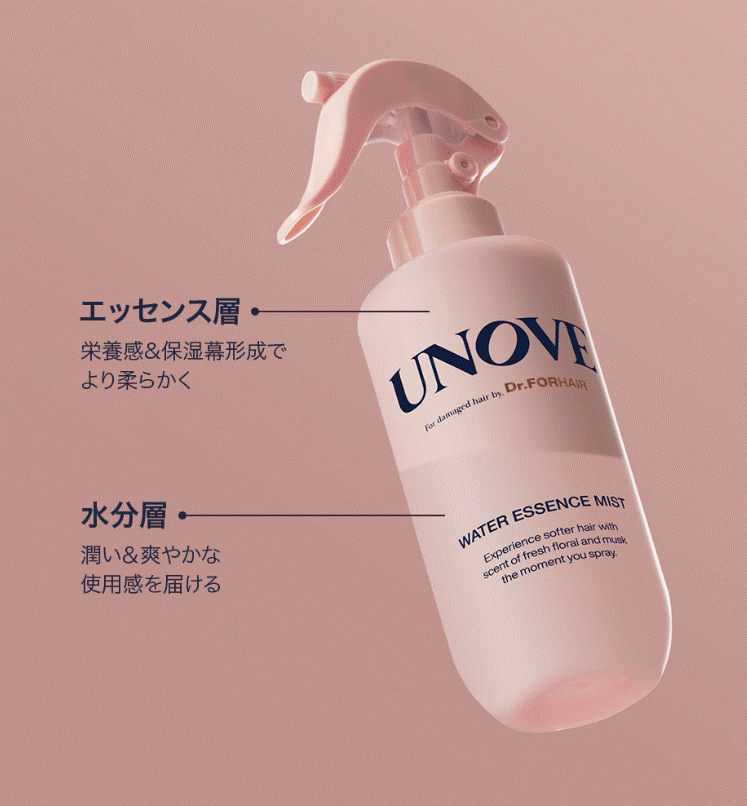 アノブ ウォーターエッセンスミスト/UNOVE/プレスタイリング・寝ぐせ直しを使ったクチコミ(3枚目)