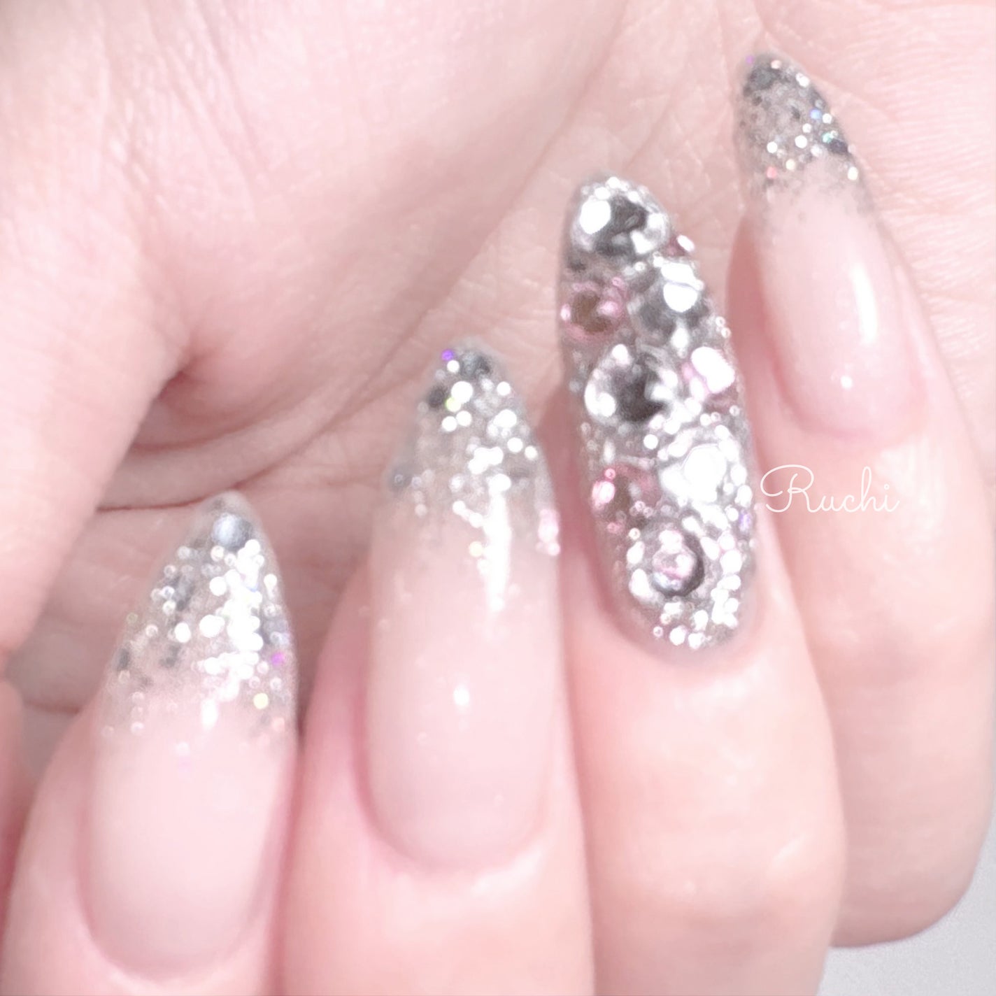 ジェルネイル(ライト対応)/セリア/ジェルネイルを使ったクチコミ(4枚目)