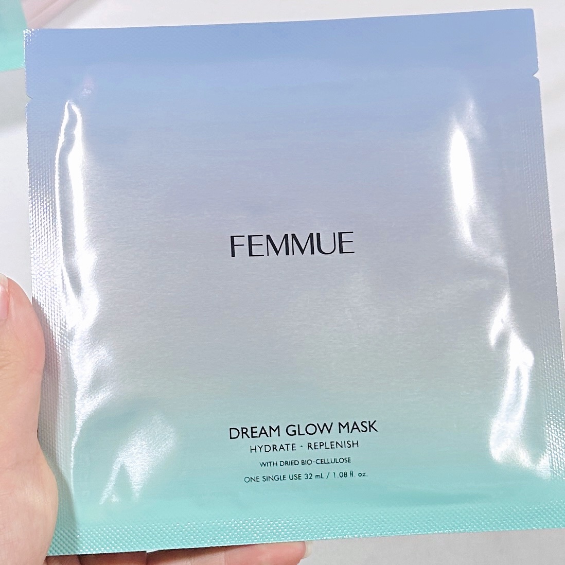 ドリームグロウマスク HR(保水・保湿)/FEMMUE/シートマスク・パックを使ったクチコミ（2枚目）