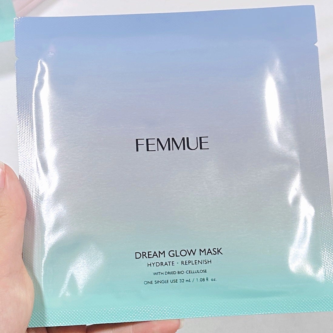 ドリームグロウマスク HR(保水・保湿)/FEMMUE/シートマスク・パックを使ったクチコミ(2枚目)