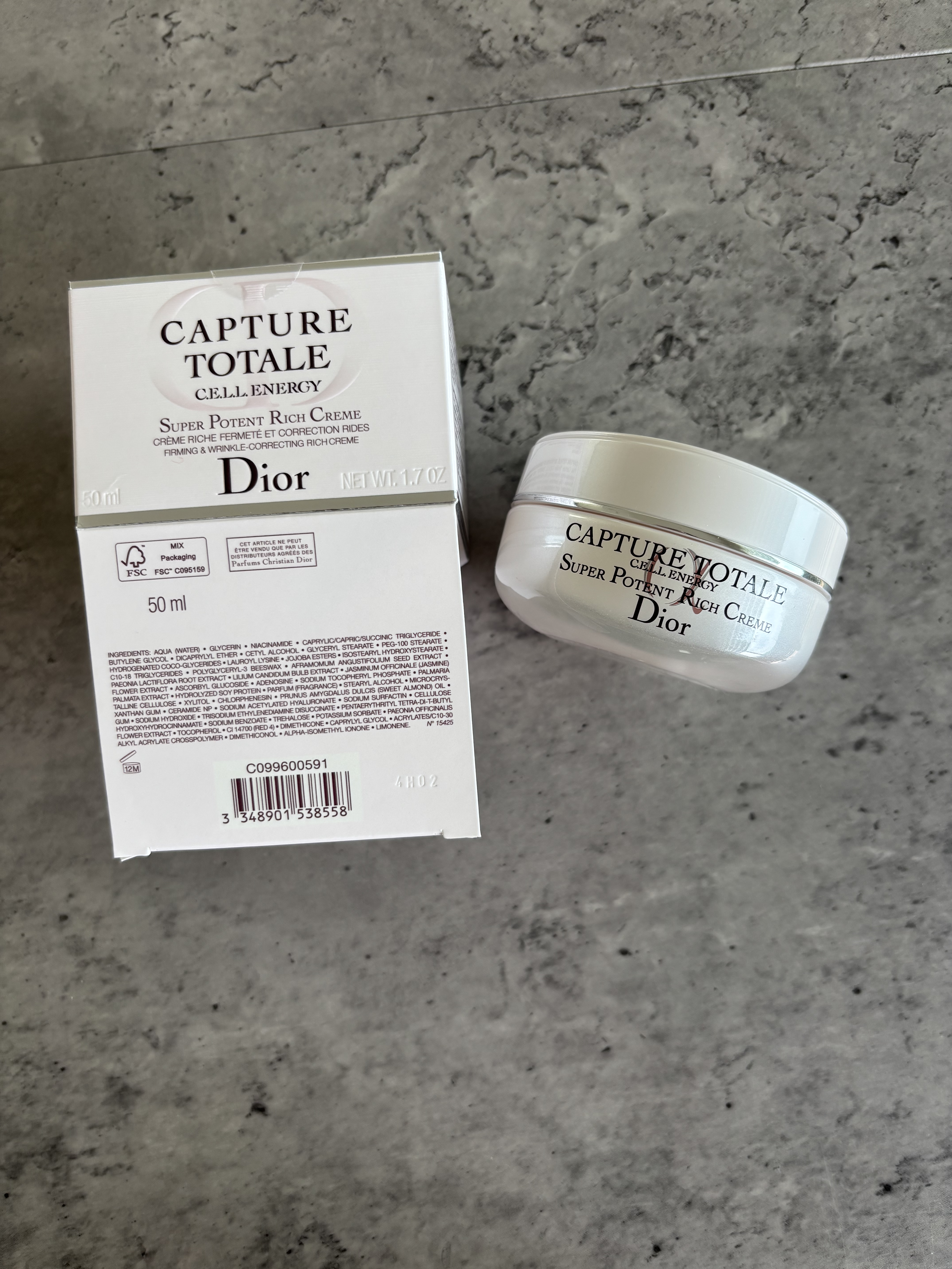 カプチュール トータル セル ENGY リッチ クリーム/Dior/フェイスクリームを使ったクチコミ（1枚目）