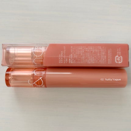 グラスティングカラーグロス/rom&nd/リップグロスを使ったクチコミ(4枚目)