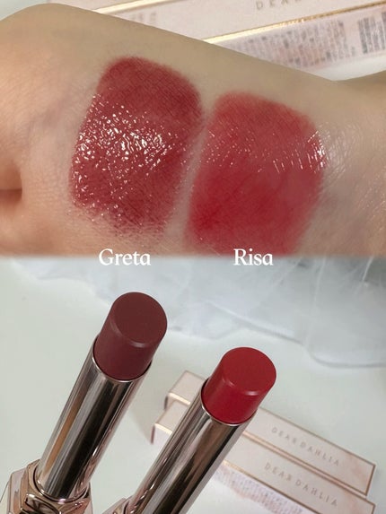 リップアルアグロウシャイン/DEAR DAHLIA/口紅を使ったクチコミ(4枚目)