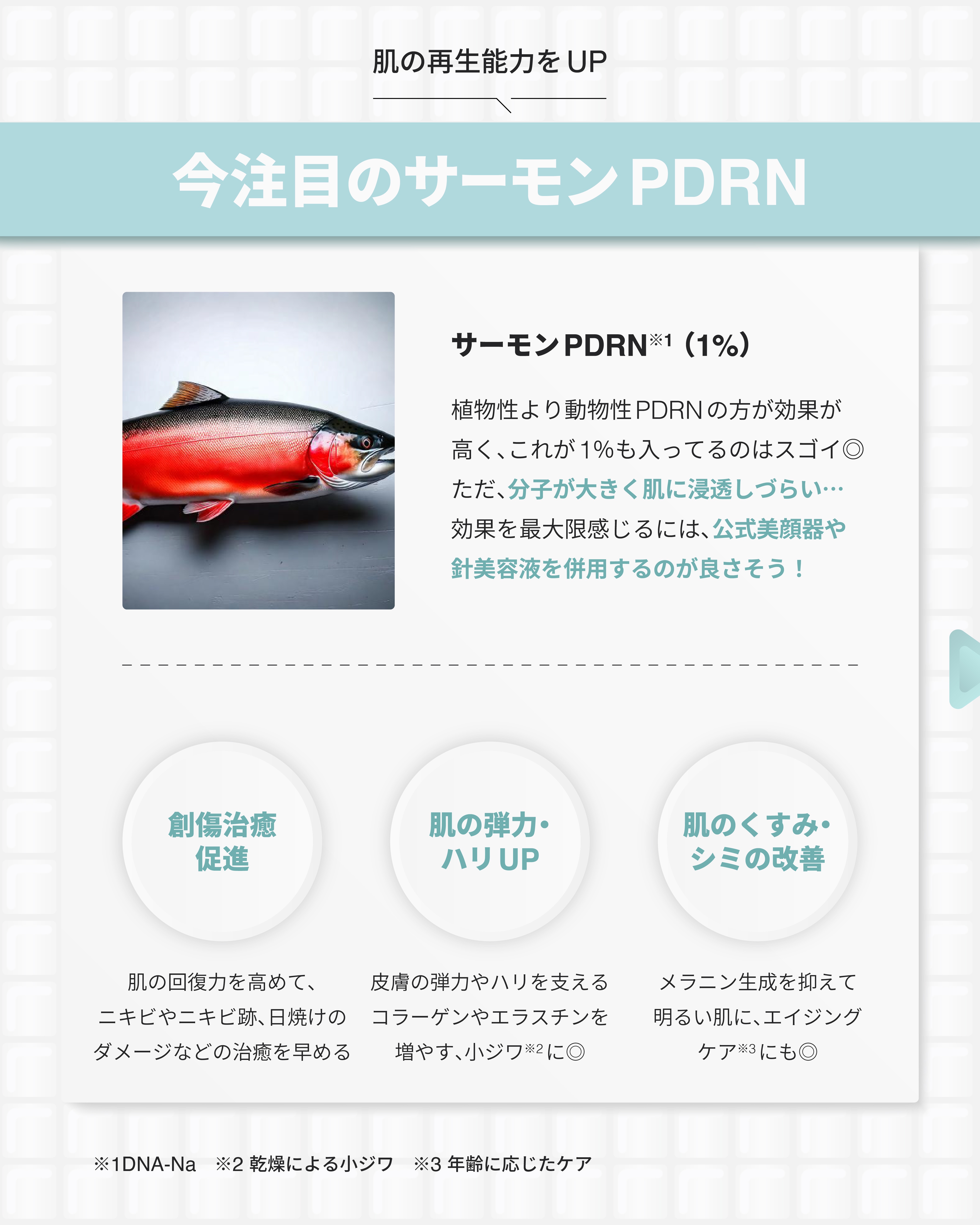 PDRNピンクアンプル PDRN 10,000ppm配合/MEDICUBE/美容液を使ったクチコミ（3枚目）