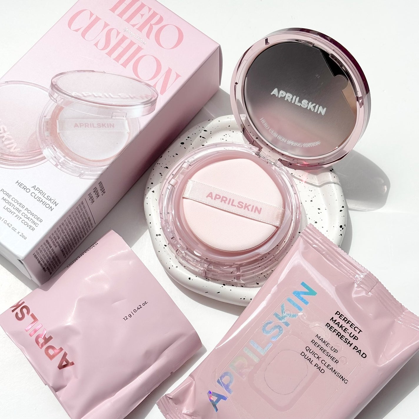 ヒーロークッション+レフィルセット/APRILSKIN/クッションファンデーションを使ったクチコミ(5枚目)