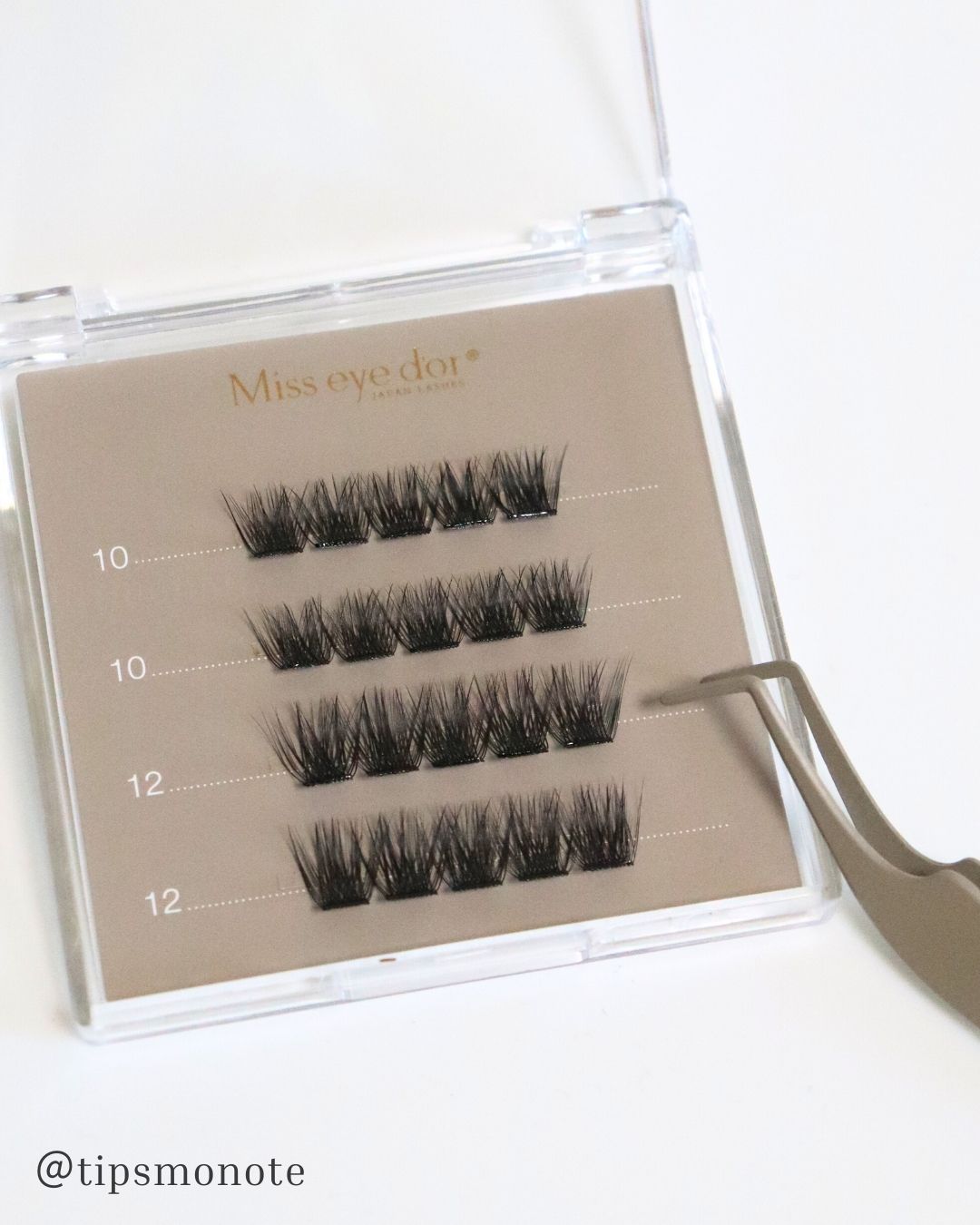 1秒まつエク ボリュームタイプ ブラック（10-12mm）/Miss eye d'or/つけまつげを使ったクチコミ（2枚目）