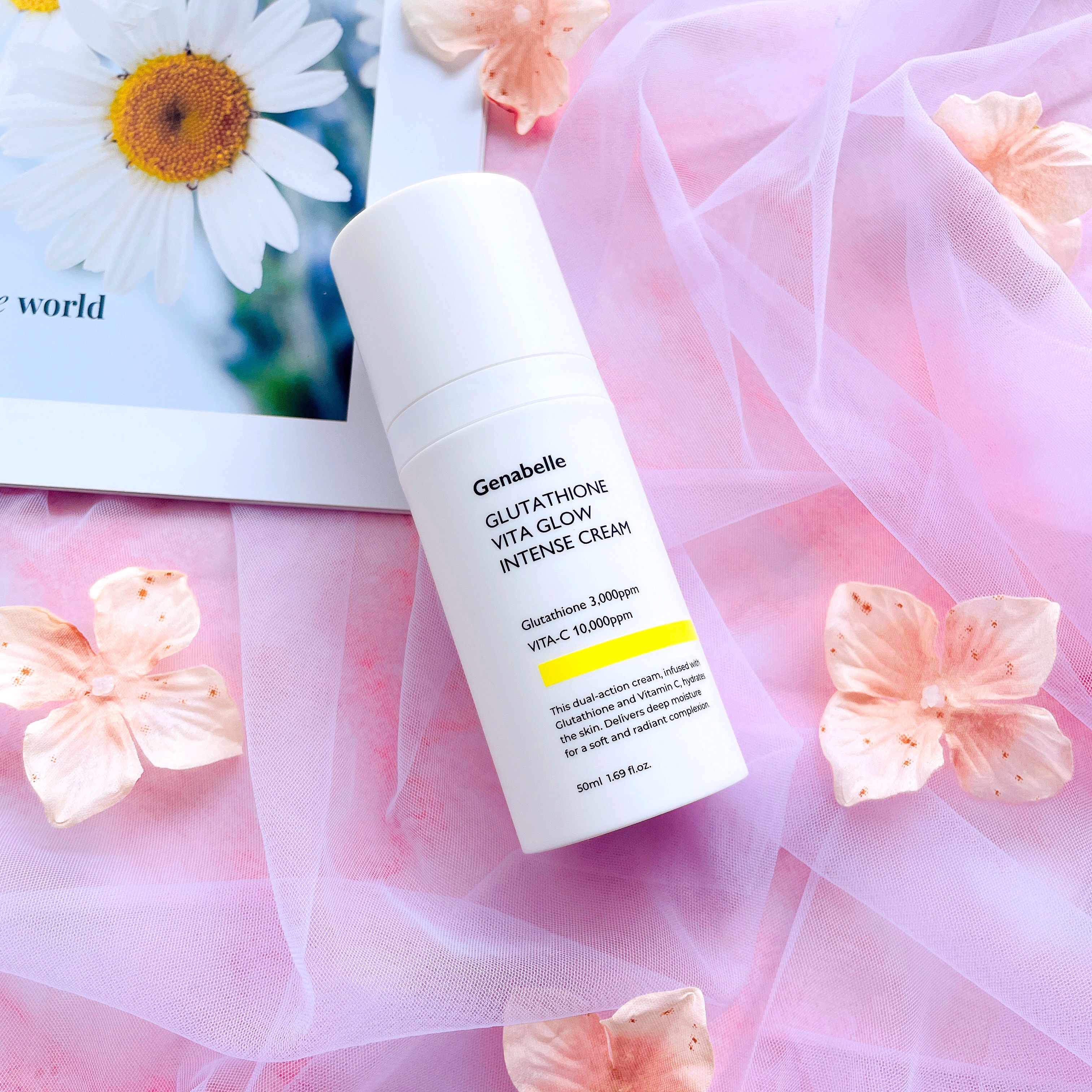 グルタチオンビタグローインテンスクリーム/Genabelle/フェイスクリームを使ったクチコミ（2枚目）