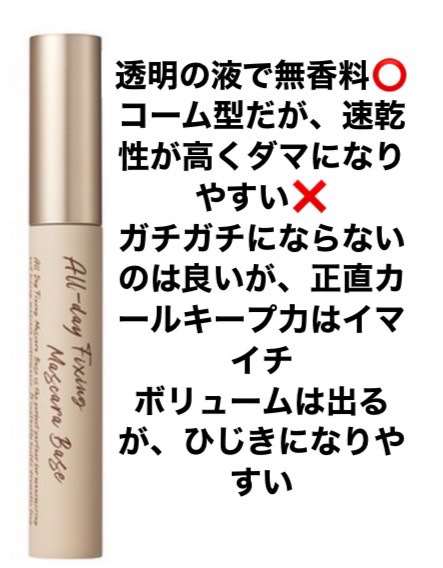 オールデイフィクシングマスカラベース/Milk Touch/マスカラ下地を使ったクチコミ（1枚目）