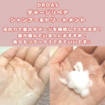 ダメージリペアシャンプー/トリートメント/DROAS/市販シャンプーを使ったクチコミ(2枚目)
