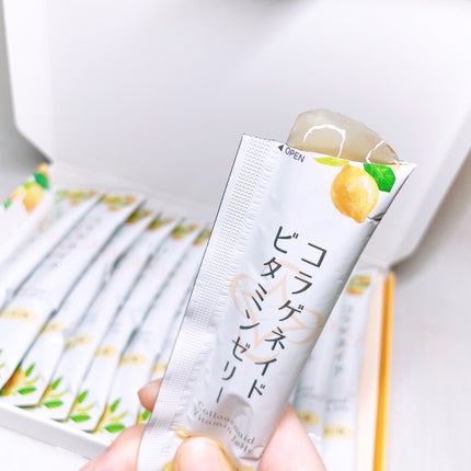 コラゲネイドビタミンゼリー(柚子レモン味)/新田ゼラチンダイレクト/美容サプリメントを使ったクチコミ(6枚目)