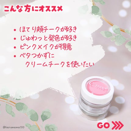 チークカラーズ/C-TIVE/ジェル・クリームチークを使ったクチコミ(3枚目)