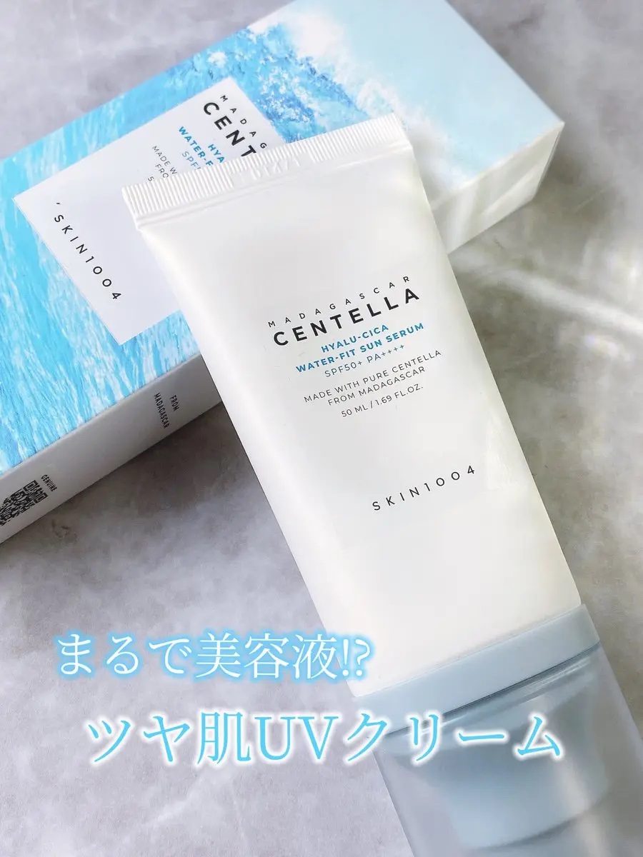 ヒアルーシカ ウォーターフィット サンセラム/SKIN1004/日焼け止めローションを使ったクチコミ（1枚目）