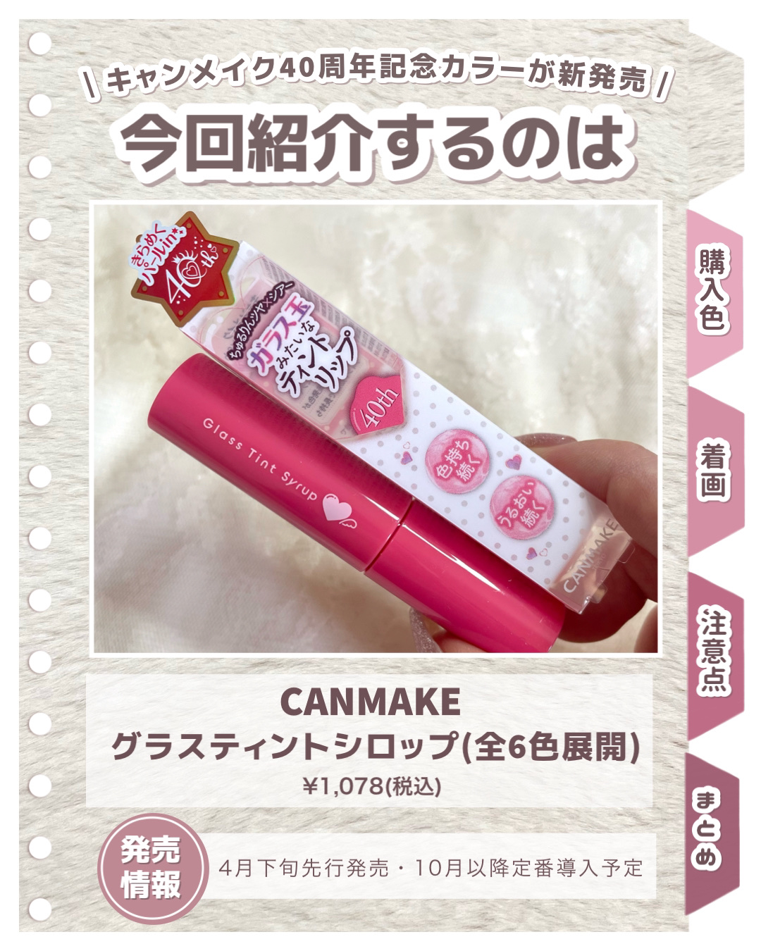 グラスティントシロップ/キャンメイク/リップティントを使ったクチコミ（2枚目）