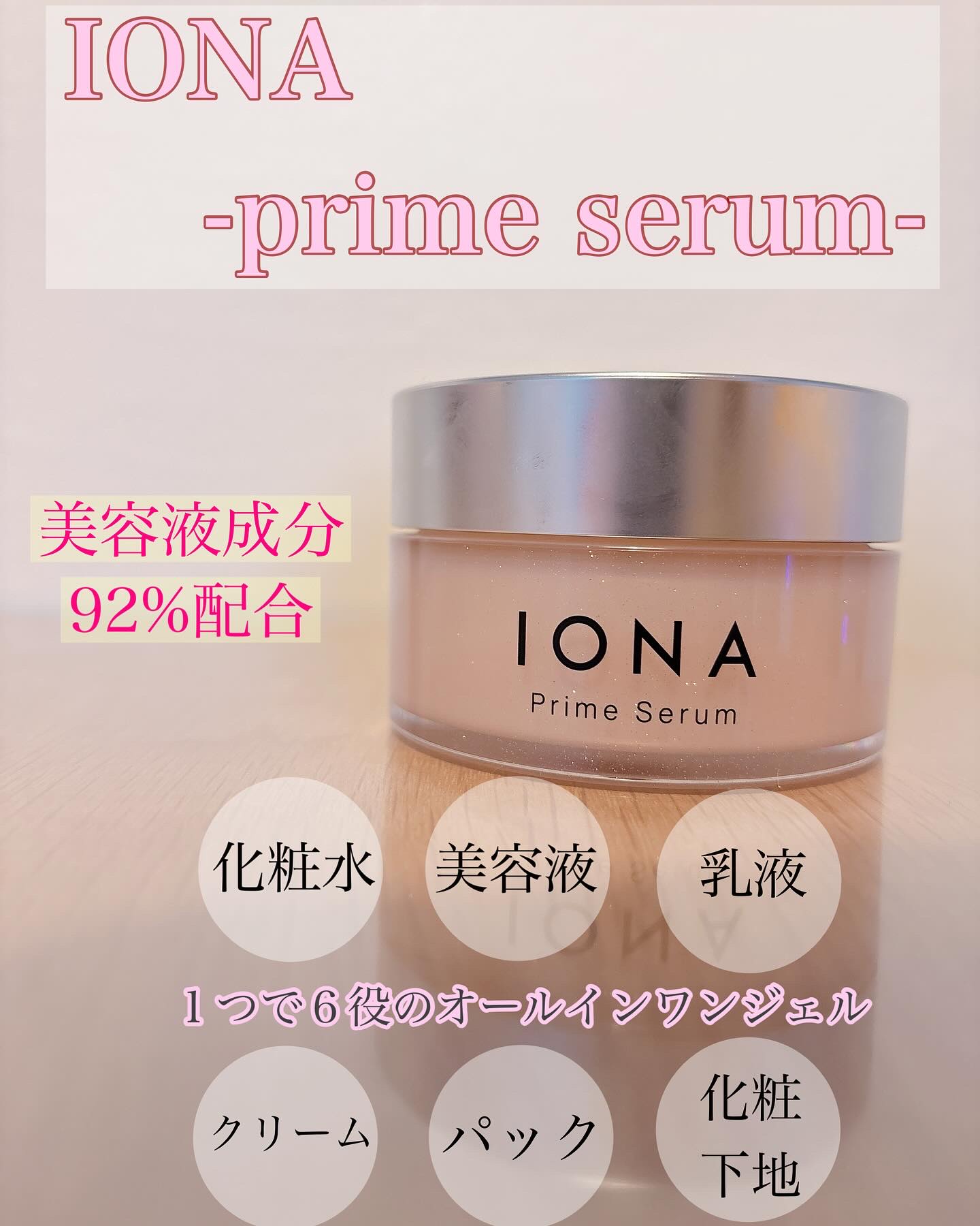 イオナ プライム セラム/IONA/オールインワン化粧品を使ったクチコミ（1枚目）