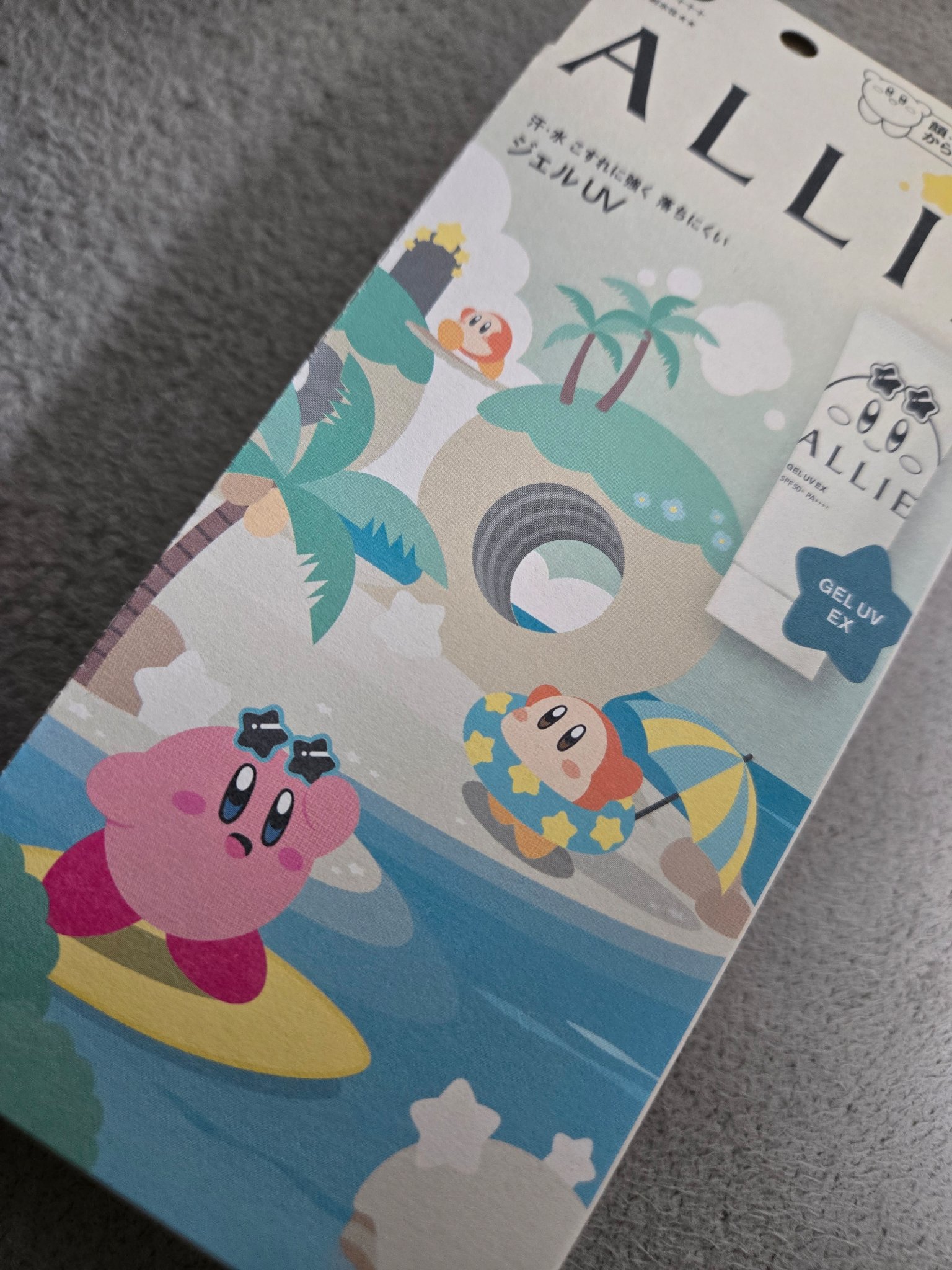 アリィー クロノビューティ ジェルUV EX 限定パッケージK(星のカービィ) 90g/アリィー/日焼け止めジェルを使ったクチコミ（1枚目）