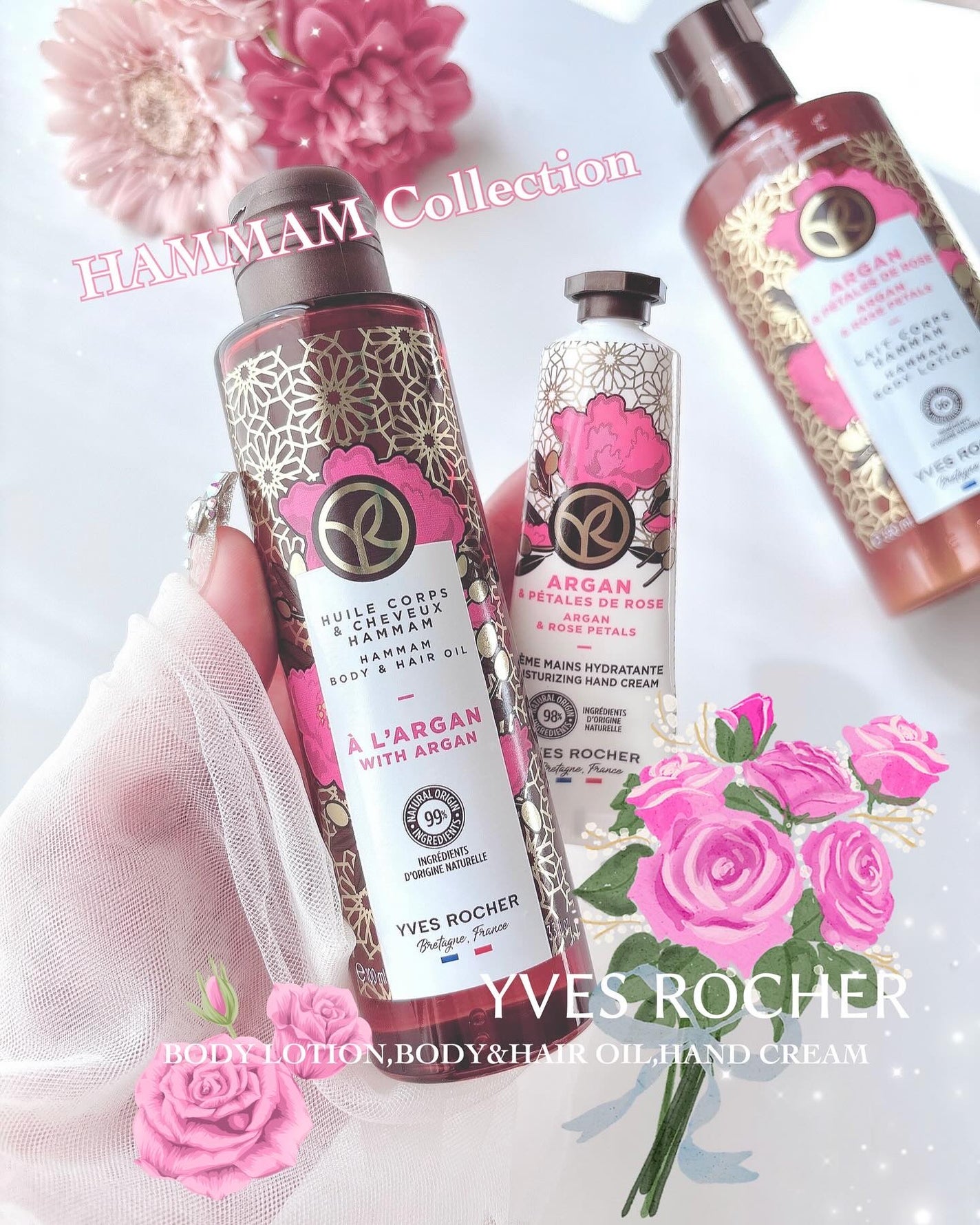 アルガンローズ・ハマムメロー/イヴ・ロシェ/ボディローションを使ったクチコミ(1枚目)