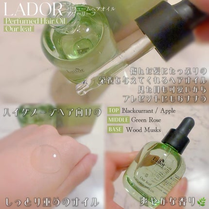 パフュームヘアオイル アワーリーフ/La'dor/ヘアオイルを使ったクチコミ(2枚目)