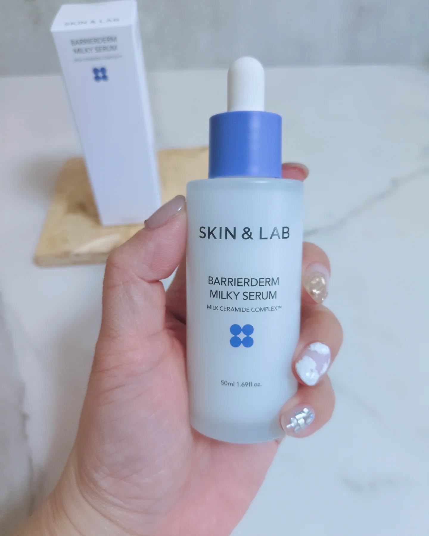 バリアダームミルキーセラム/SKIN&LAB/美容液を使ったクチコミ（2枚目）