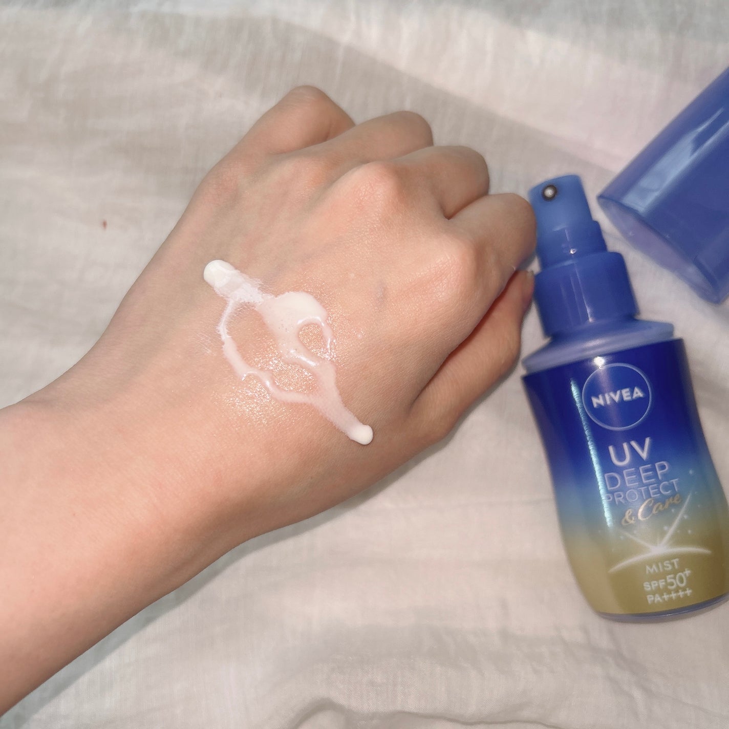 ニベアUV ディーププロテクト&ケア ミルクミスト/ニベア/日焼け止めミスト・スプレーを使ったクチコミ(4枚目)