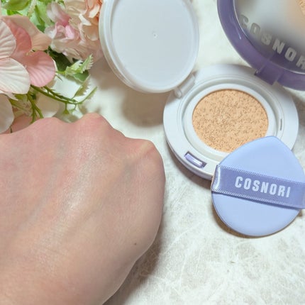 パンテノールバリアクッション/COSNORI/クッションファンデーションを使ったクチコミ(5枚目)