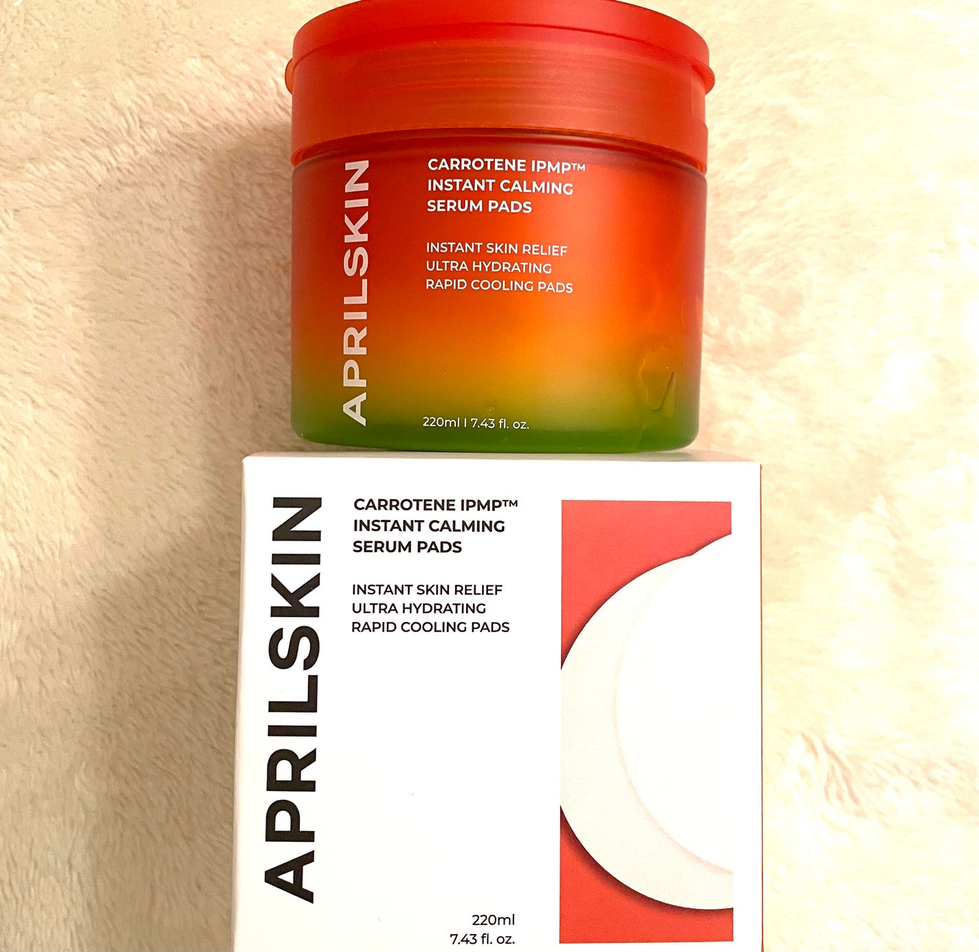 カロテンIPMP(TM) ブレミッシュカーミングセラムパッド/APRILSKIN/トナーパッドを使ったクチコミ(5枚目)